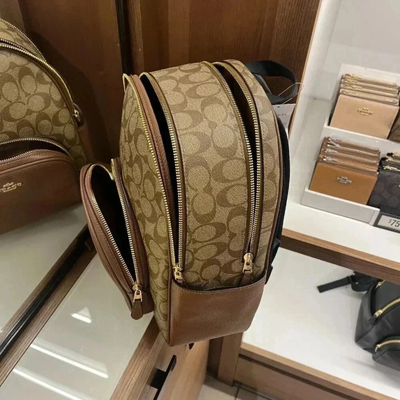 Coach Court Backpack In Signature Canvas Backpack COACH 5671 main image 9